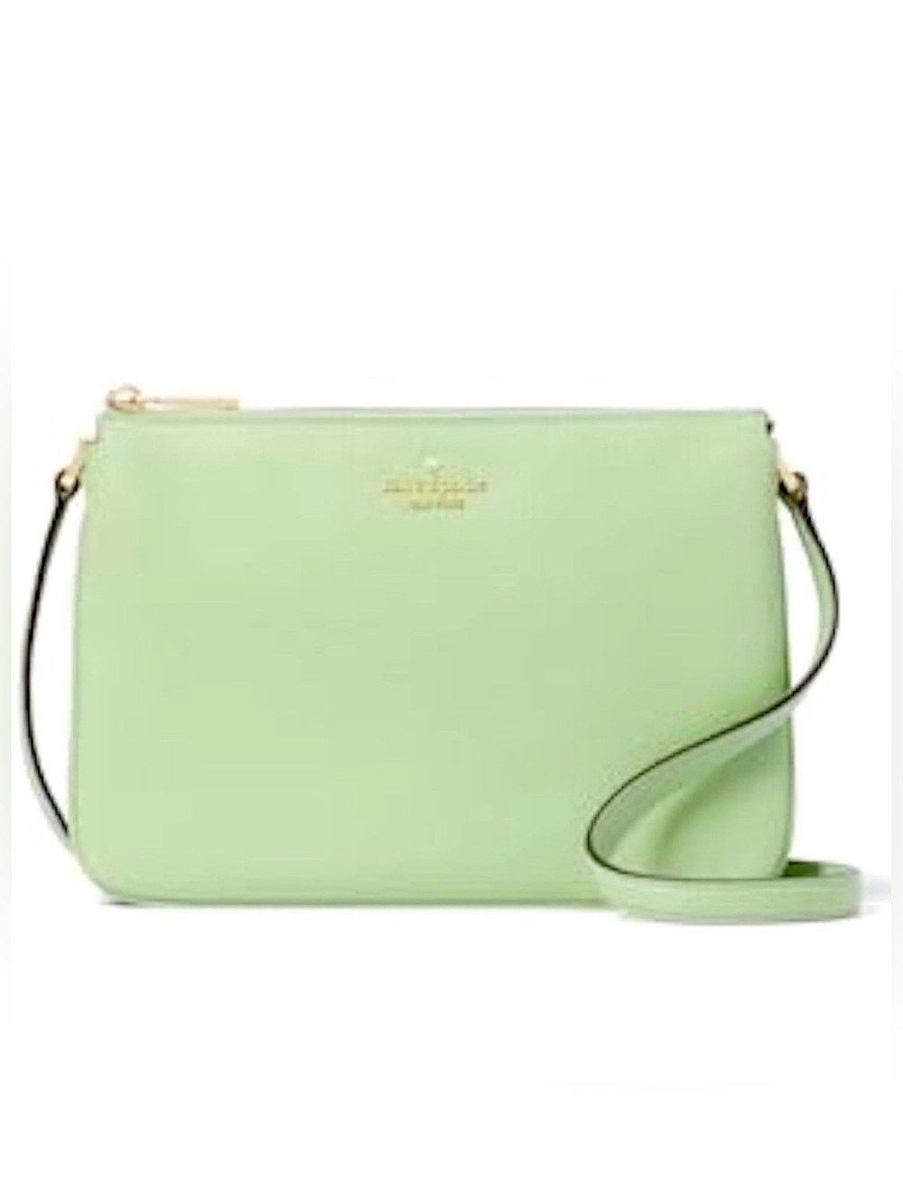 $279 Retail NWT Kate♠️Spade Leila Triple Gussets Pebbled Leather Crossbody